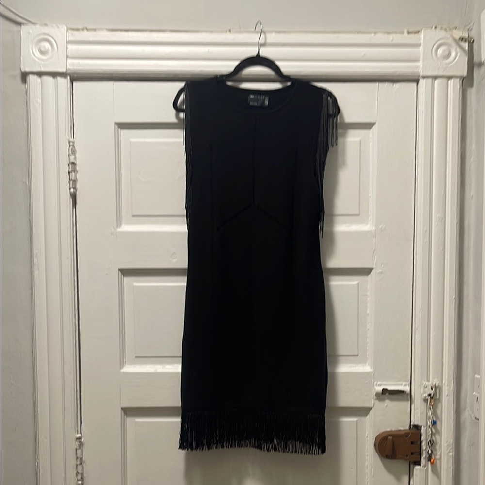 ASOS Black Fringe Dress